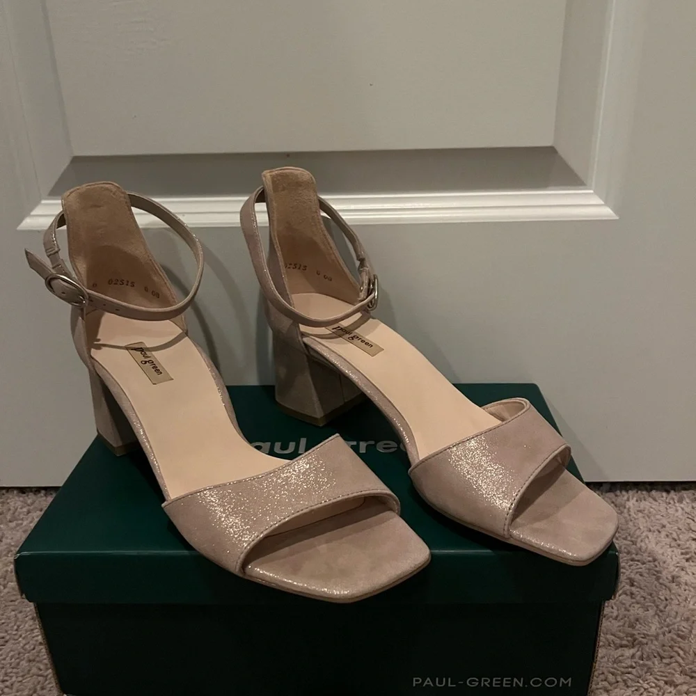 Paul Green “Barbie” Sandal – Metallic Suede – Size 8.5 – SOLD OUT – Brand New - Picture 3 of 11